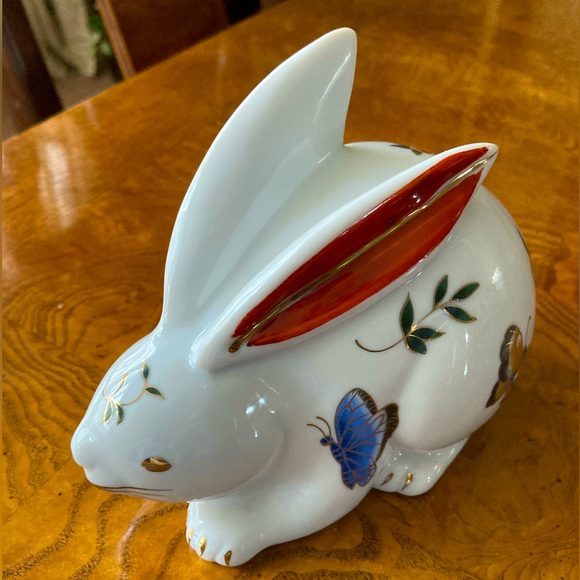 Hand Painted Porcelain Bunny Rabbit Figurine by Action. - Picture 2 of 7